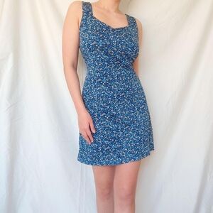 Marie Claire Blue Floral Mini Summer Dress